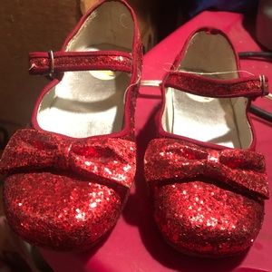 Sparkly Ruby Red toddler girl shoes size 8